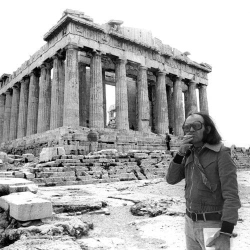Terenci Moix at the Parthenon