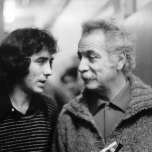 Joan Manel Serrat with George Brassens at “Bobino”